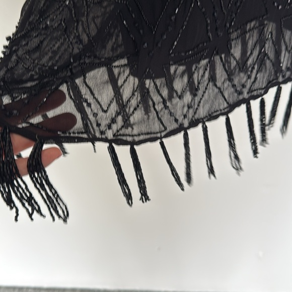 NWT. Joie black beaded Sanibel dress - Picture 9 of 11